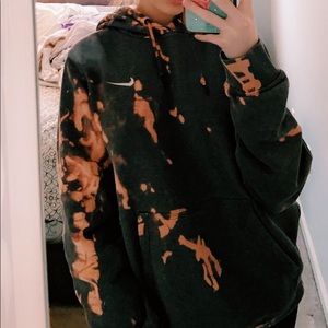 bleached nike hoodie